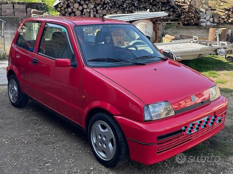 Usata Fiat Cinquecento 1996 Rosso Utilitaria