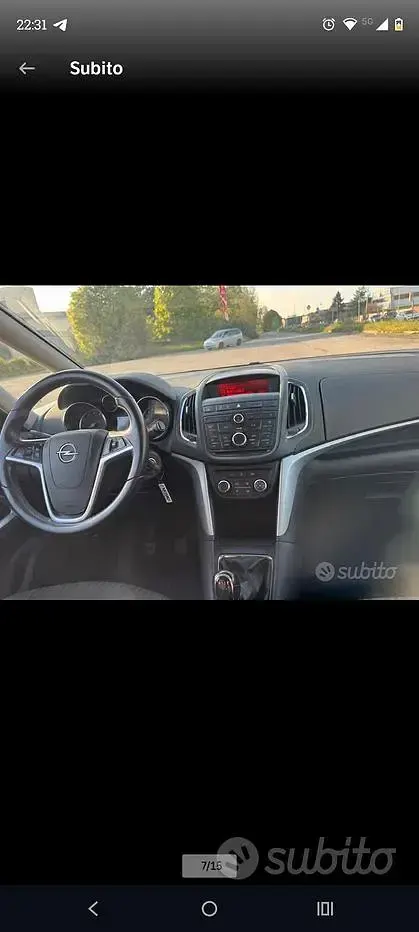 Usata Opel Zafira Tourer 140 CV (102 kW) 2013 Grigio Monovolume