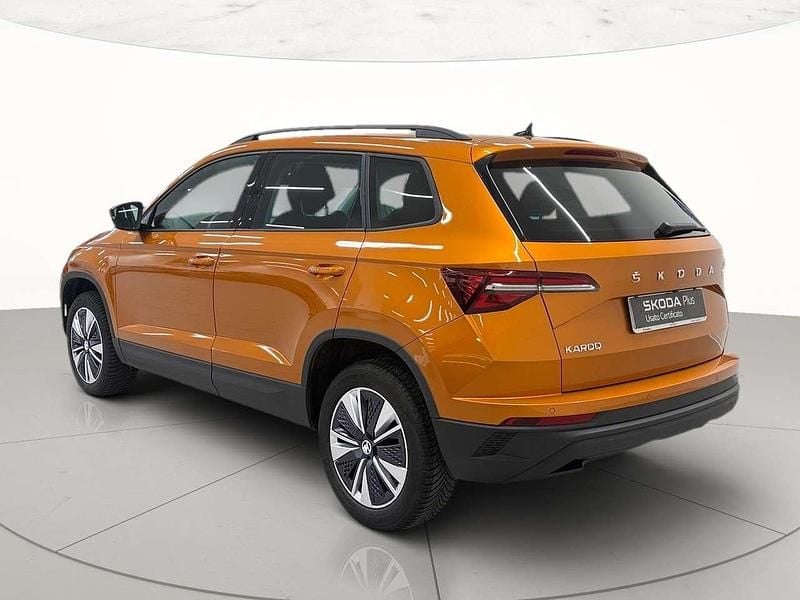 Usata Skoda Karoq Executive 150 CV (110 kW) 2022 Arancione sunset metallizzato SUV