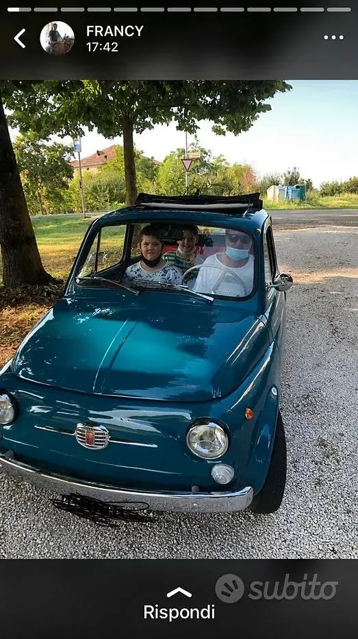 Usata Fiat 500 1960 Blu Utilitaria