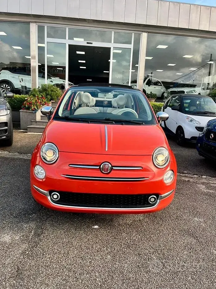 Usata Fiat 500C 69 CV (50 kW) 2017 Arancione Cabrio