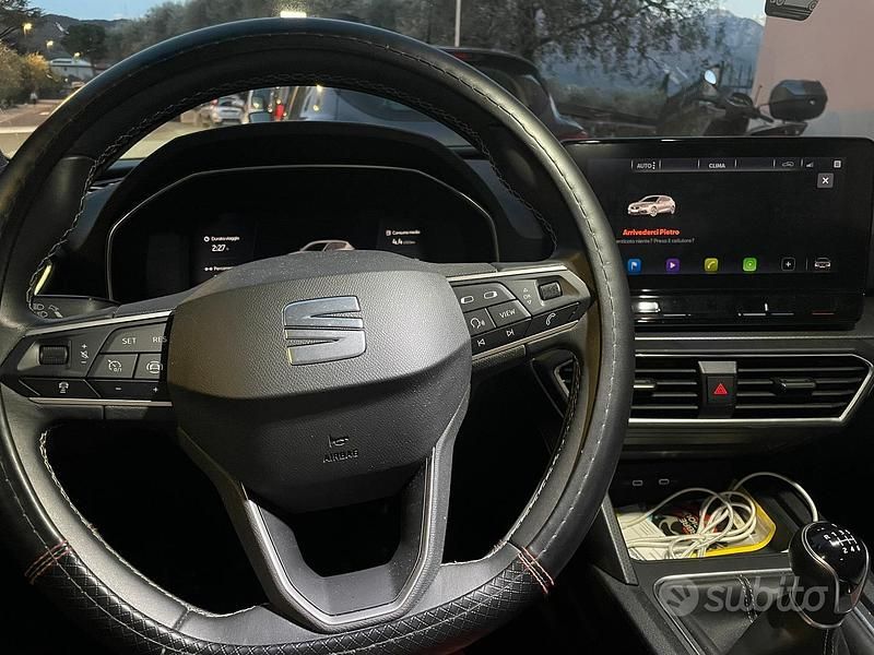 Usata Seat Leon Style 116 CV (85 kW) 2021 Bianco Berlina