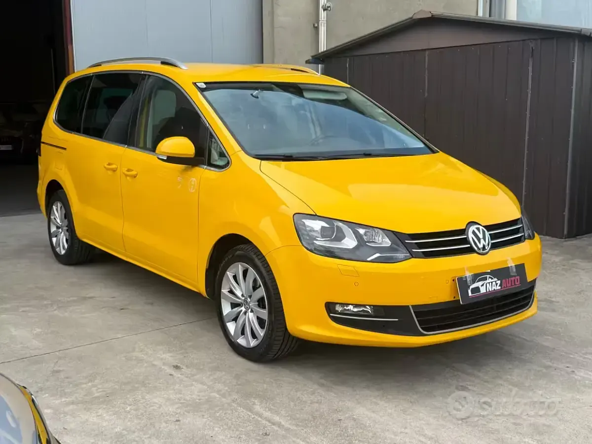 Usata VW Sharan Highline 150 CV (110 kW) 2019 Giallo Monovolume