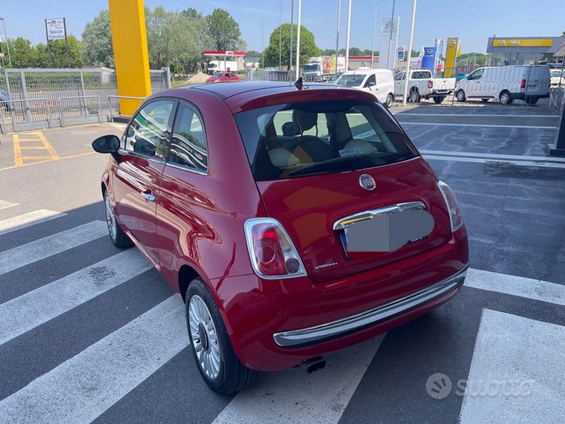 Usata Fiat 500 Lounge 69 CV (50 kW) 2012 Rosso Utilitaria