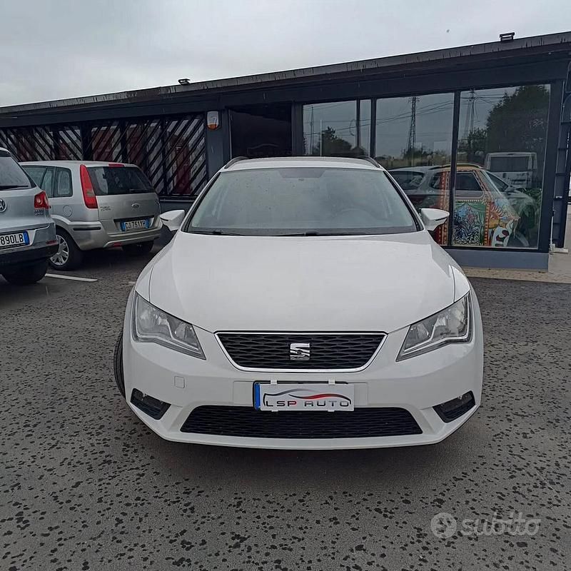 Usata Seat Leon ST Business 90 CV (66 kW) 2017 Bianco Station wagon