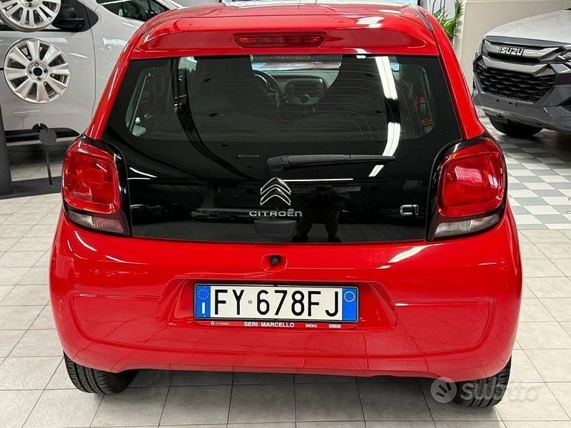 Usata Citroën C1 Feel 72 CV (52 kW) 2019 Rosso Utilitaria