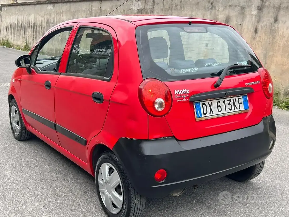 Usata Chevrolet Matiz 52 CV (38 kW) 2009 Rosso Utilitaria
