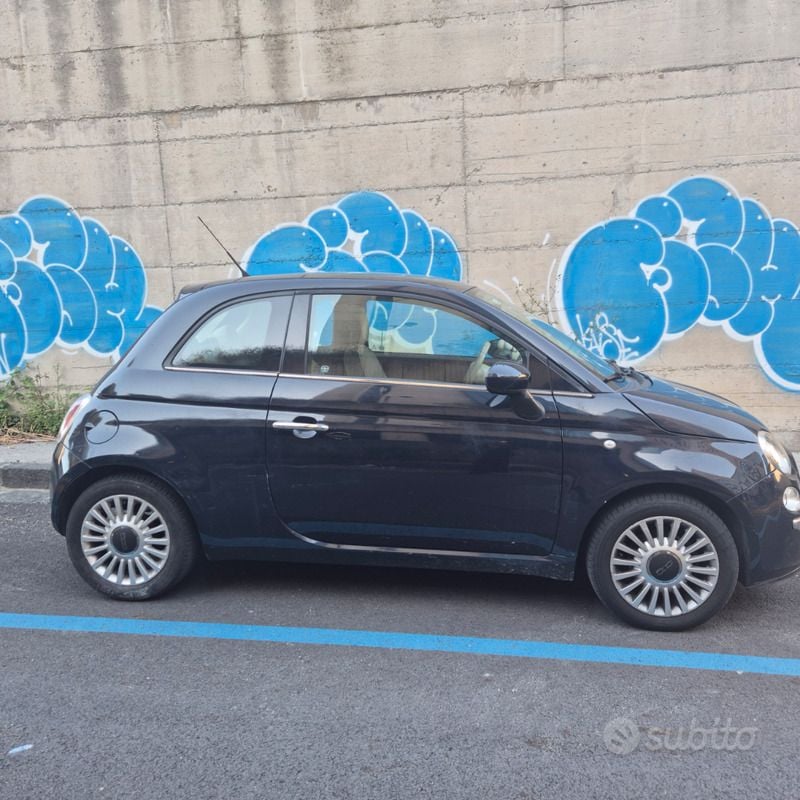 Usata Fiat 500 75 CV (55 kW) 2011 Blu Utilitaria