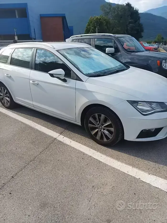 Usata Seat Leon 115 CV (84 kW) 2017 Bianco Station wagon