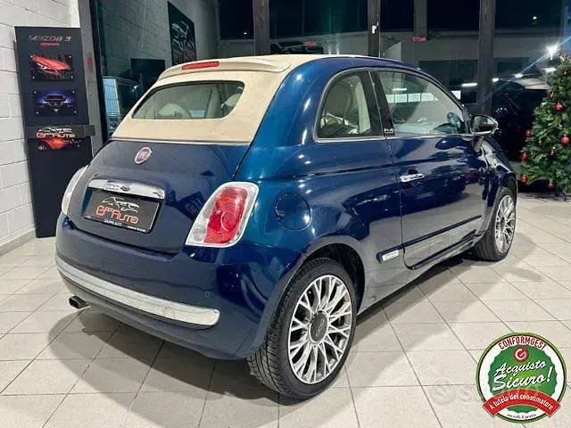 Usata Fiat 500C Lounge 69 CV (50 kW) 2013 Bluazzurro Cabrio