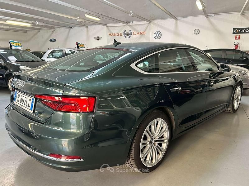 Usata Audi A5 Sportback Business 190 CV (139 kW) 2017 Verde Utilitaria