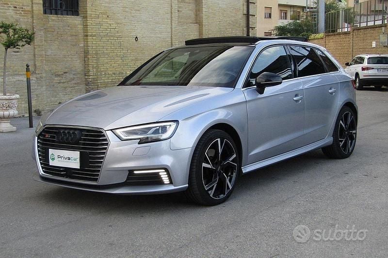 Usata Audi A3 Sportback S-Line 150 CV (110 kW) 2017 Grigio Utilitaria