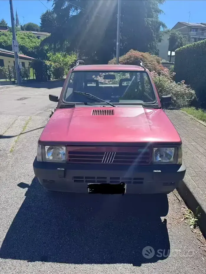 Usata Fiat Panda 4x4 50 CV (36 kW) 1991 Rosso Utilitaria