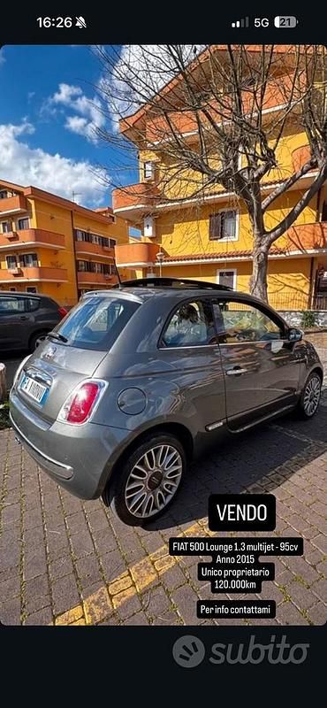 Usata Fiat 500 Lounge 95 CV (69 kW) 2015 Berlina