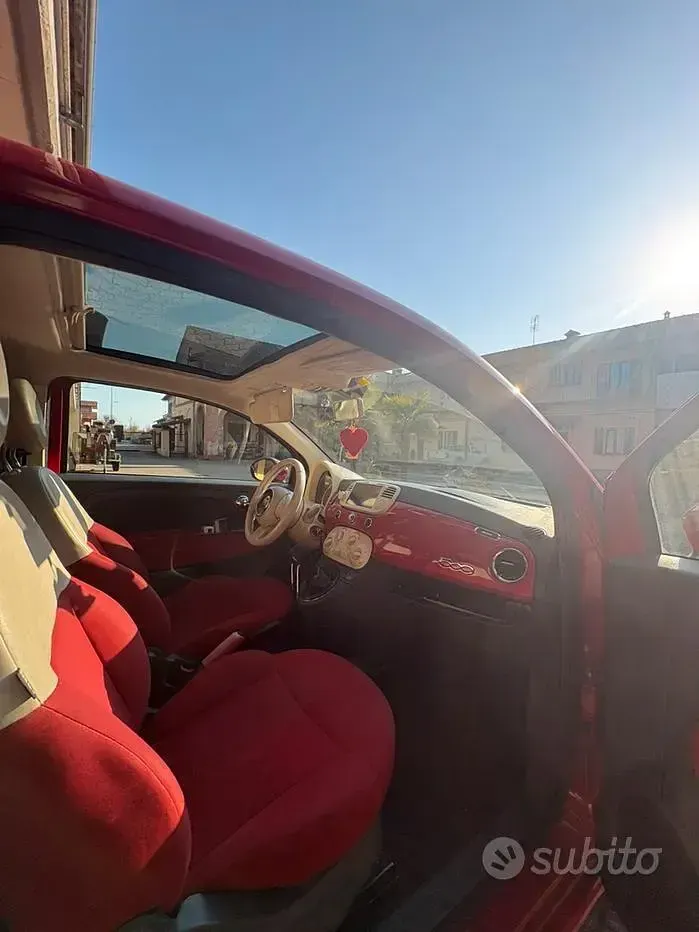 Usata Fiat 500 69 CV (50 kW) 2010 Rosso Berlina