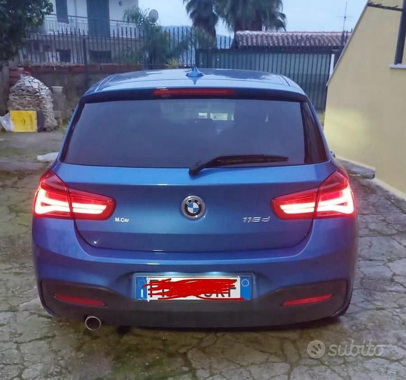 Usata BMW 116 M Sport 116 CV (85 kW) 2017 Blu Utilitaria