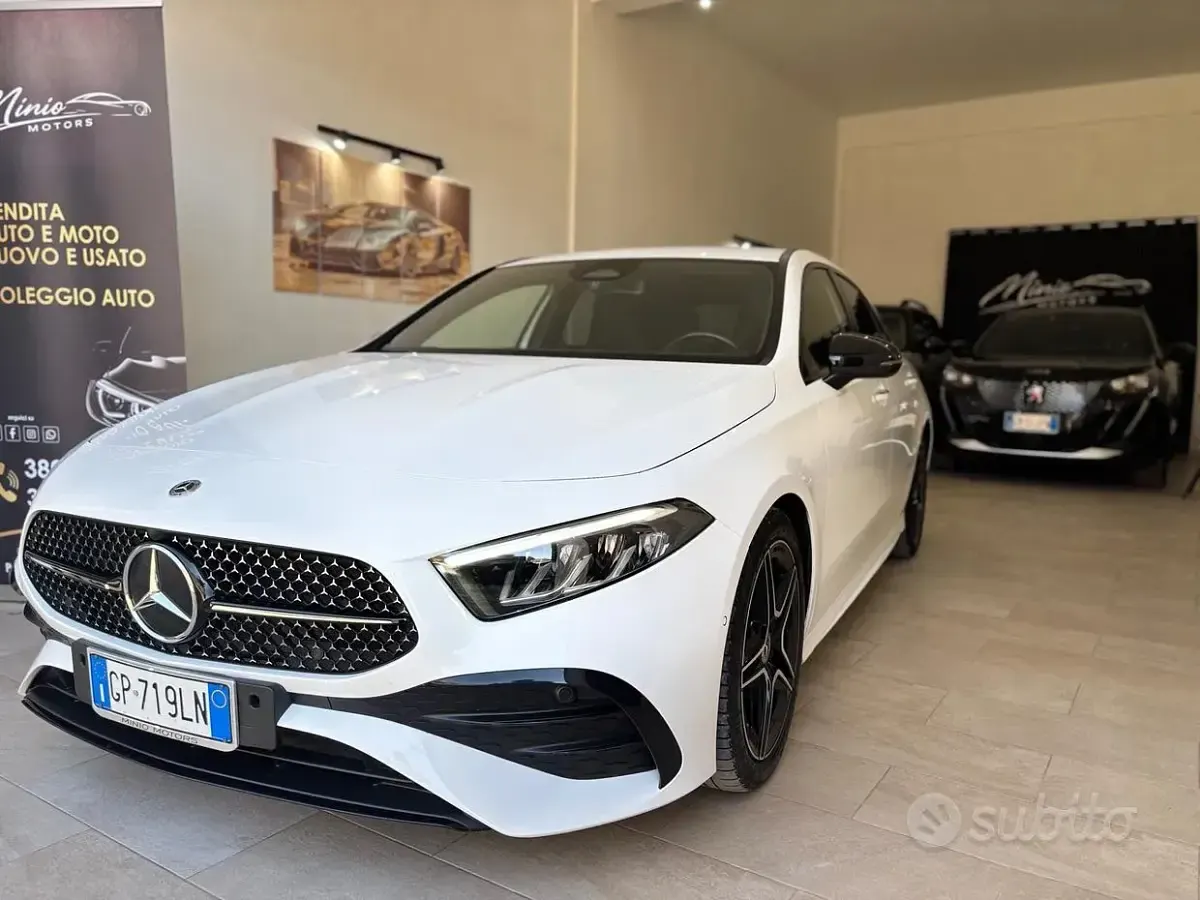 Usata Mercedes A200 AMG Line Premium Plus 150 CV (110 kW) 2023 Bianco Berlina