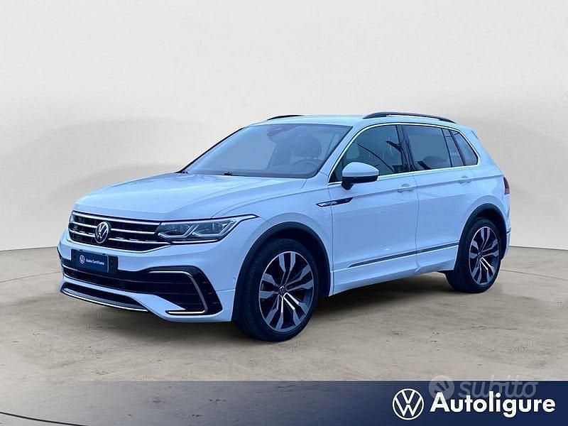Usata VW Tiguan R-line 150 CV (110 kW) 2021 Bianco SUV