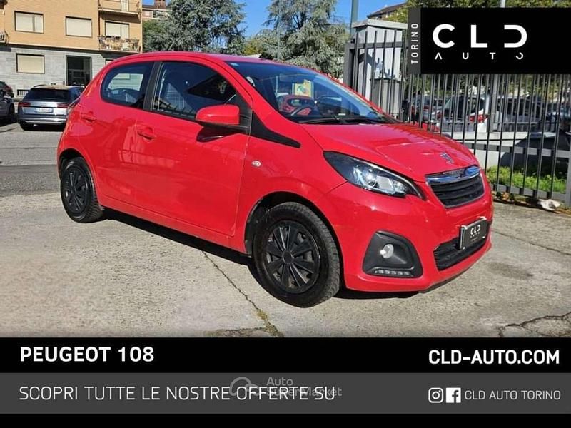 Usata Peugeot 108 69 CV (50 kW) 2018 Rosso Utilitaria
