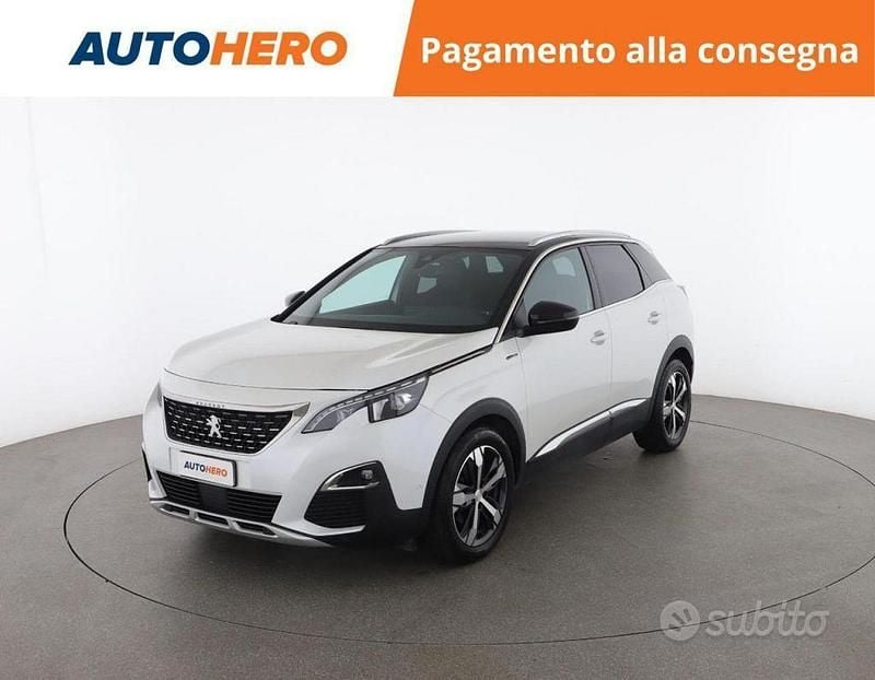 Bianco Usata 2018 Peugeot 3008 GT-line SUV | 15.599 € (Buon prezzo) - Immagine 1/4