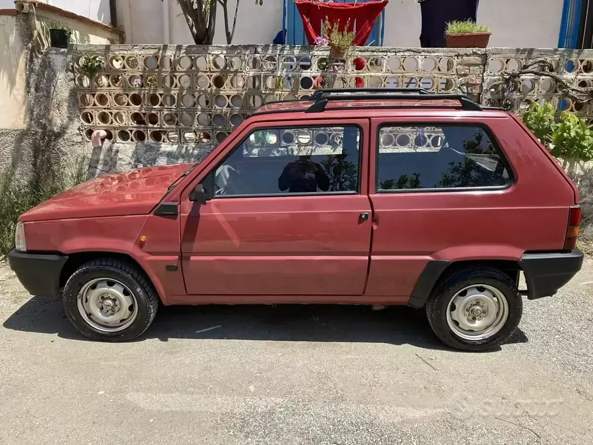 Usata Fiat Panda Young 54 CV (39 kW) 2002 Rosso Utilitaria