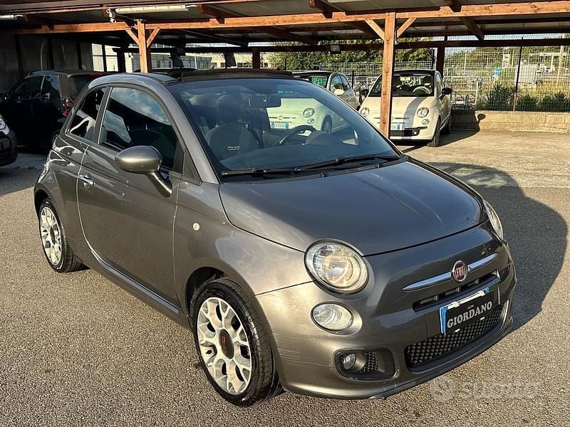 Usata Fiat 500 Lounge 69 CV (50 kW) 2015 Grigio Cabrio