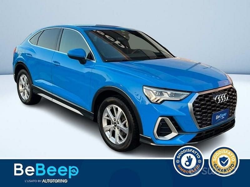 Usata Audi Q3 Sportback S-Line 150 CV (110 kW) 2021 Azzurro metallizzato SUV