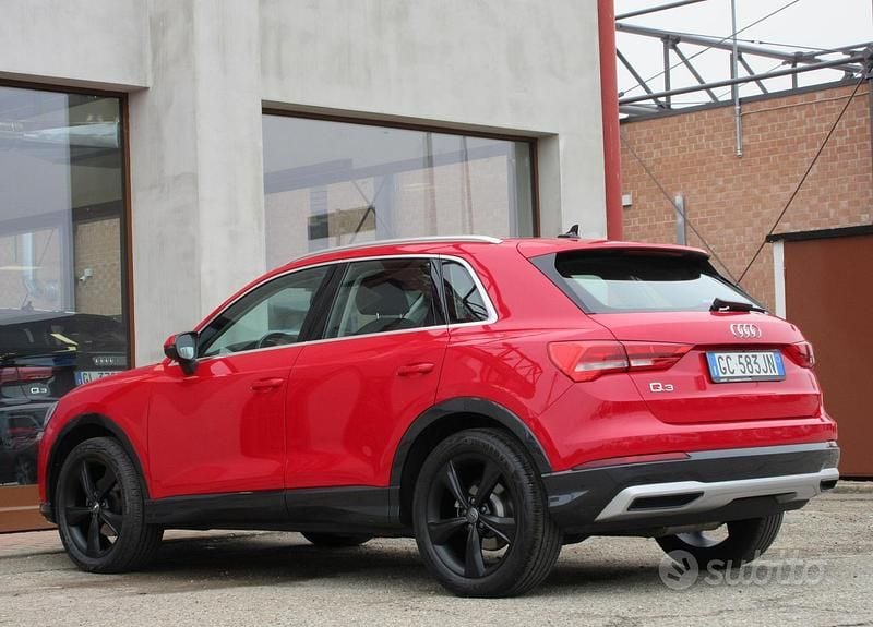 Usata Audi Q3 Advanced 150 CV (110 kW) 2020 Rosso tango metallizzato SUV
