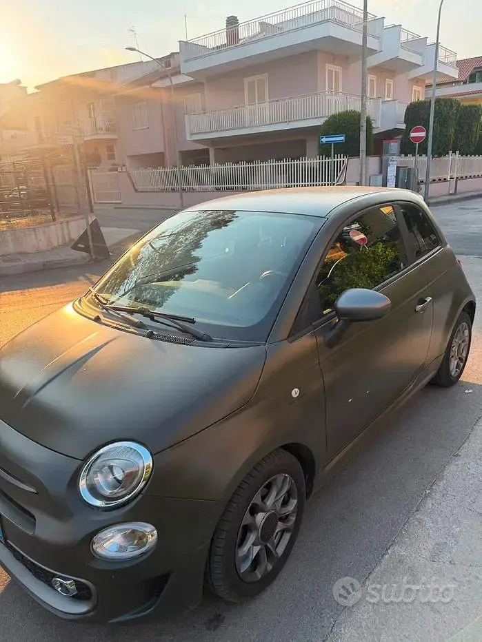 Usata Fiat 500S 95 CV (69 kW) 2018 Verde Berlina