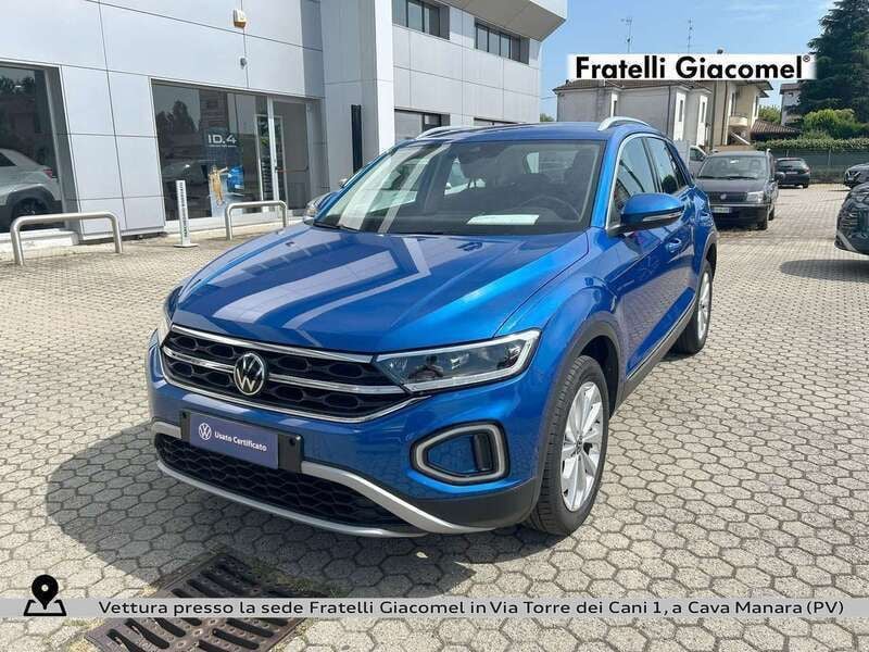 Ravenna blue metallizzato Usata 2022 VW T-Roc Style SUV | 21.900 € (Buon prezzo) - Immagine 1/4
