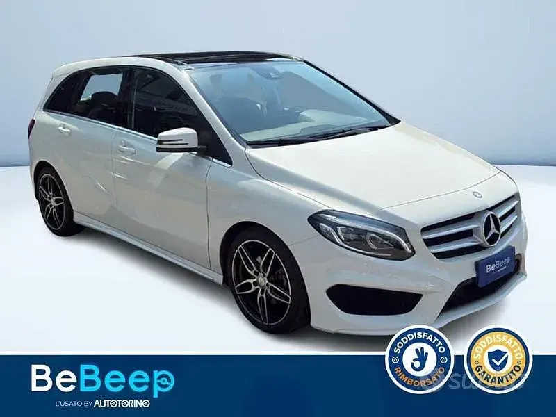 Usata Mercedes B180 Premium 109 CV (80 kW) 2017 Bianco pastello Utilitaria