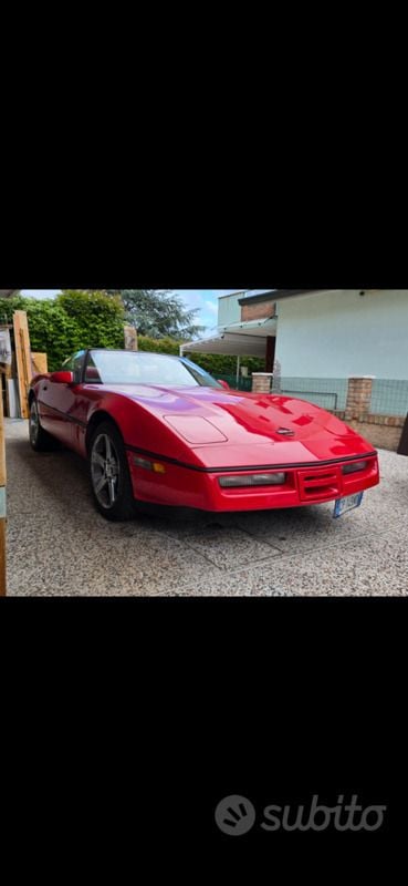 Usata Corvette C4 245 CV (180 kW) 1989 Rosso Cabrio