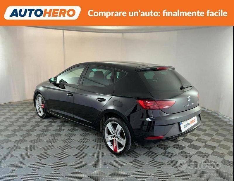 Usata Seat Leon 115 CV (84 kW) 2019 Nero Berlina
