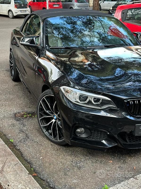 Usata BMW 220 M Sport 190 CV (139 kW) 2015 Nero Cabrio