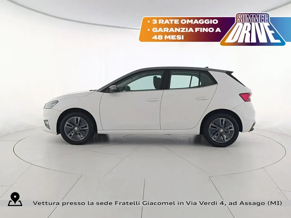 Usata Skoda Fabia Style 80 CV (58 kW) 2023 Bianco magnolia grigio graphite metalliz Utilitaria
