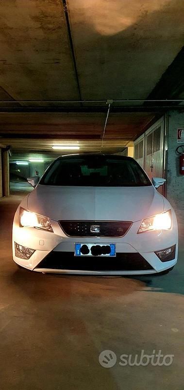 Usata Seat Leon FR 115 CV (84 kW) 2016 Bianco Berlina
