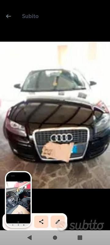 Usata Audi A3 140 CV (102 kW) 2005 Nero Utilitaria