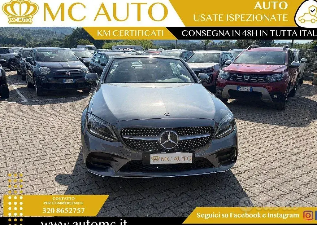 Usata Mercedes C200 Premium 184 CV (135 kW) 2021 Grigio scuro Cabrio