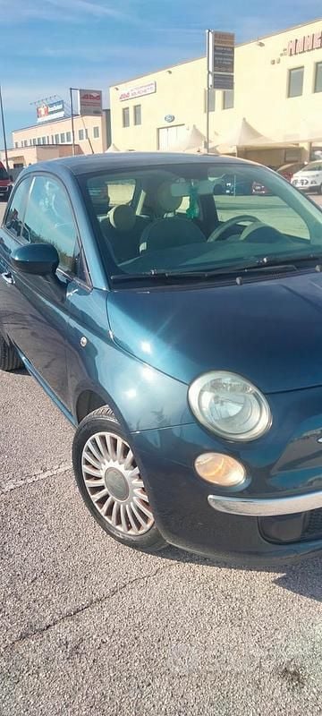 Usata Fiat 500 Lounge 69 CV (50 kW) 2008 Blu Utilitaria