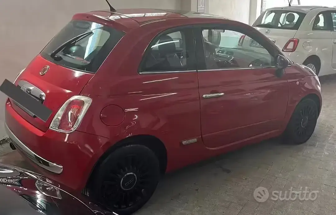 Usata Fiat 500 Lounge 69 CV (50 kW) 2011 Rosso Berlina