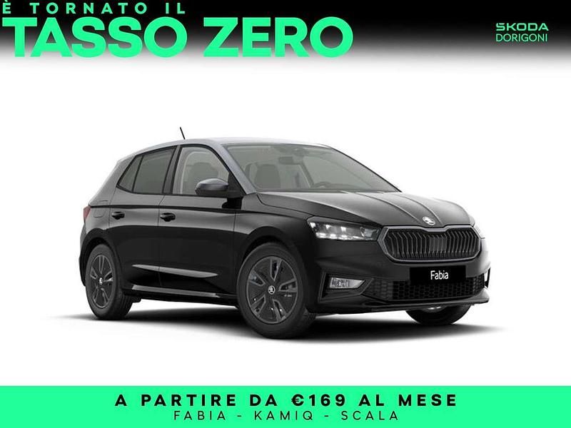 Nuova Skoda Fabia 95 CV (69 kW) 2026 Nero tulipano perlato grigio g Utilitaria