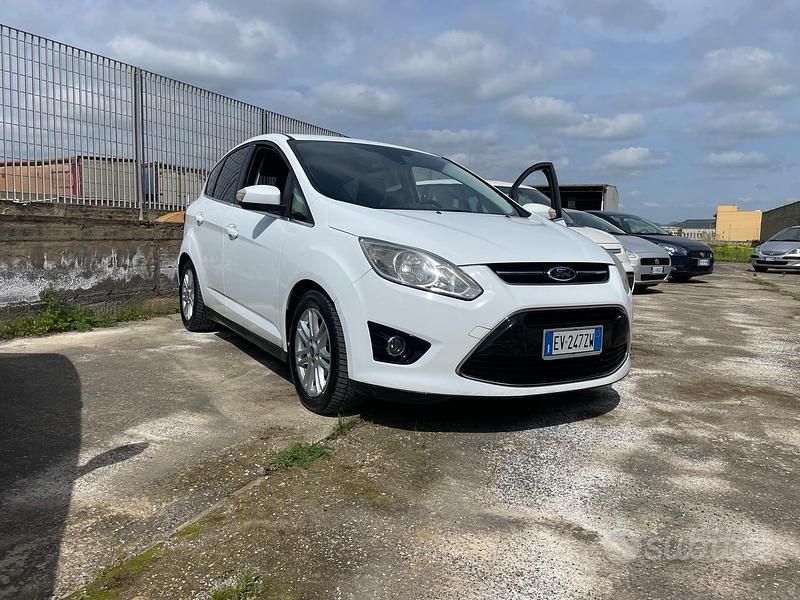 Usata Ford C-MAX Titanium 115 CV (84 kW) 2014 Bianco Monovolume