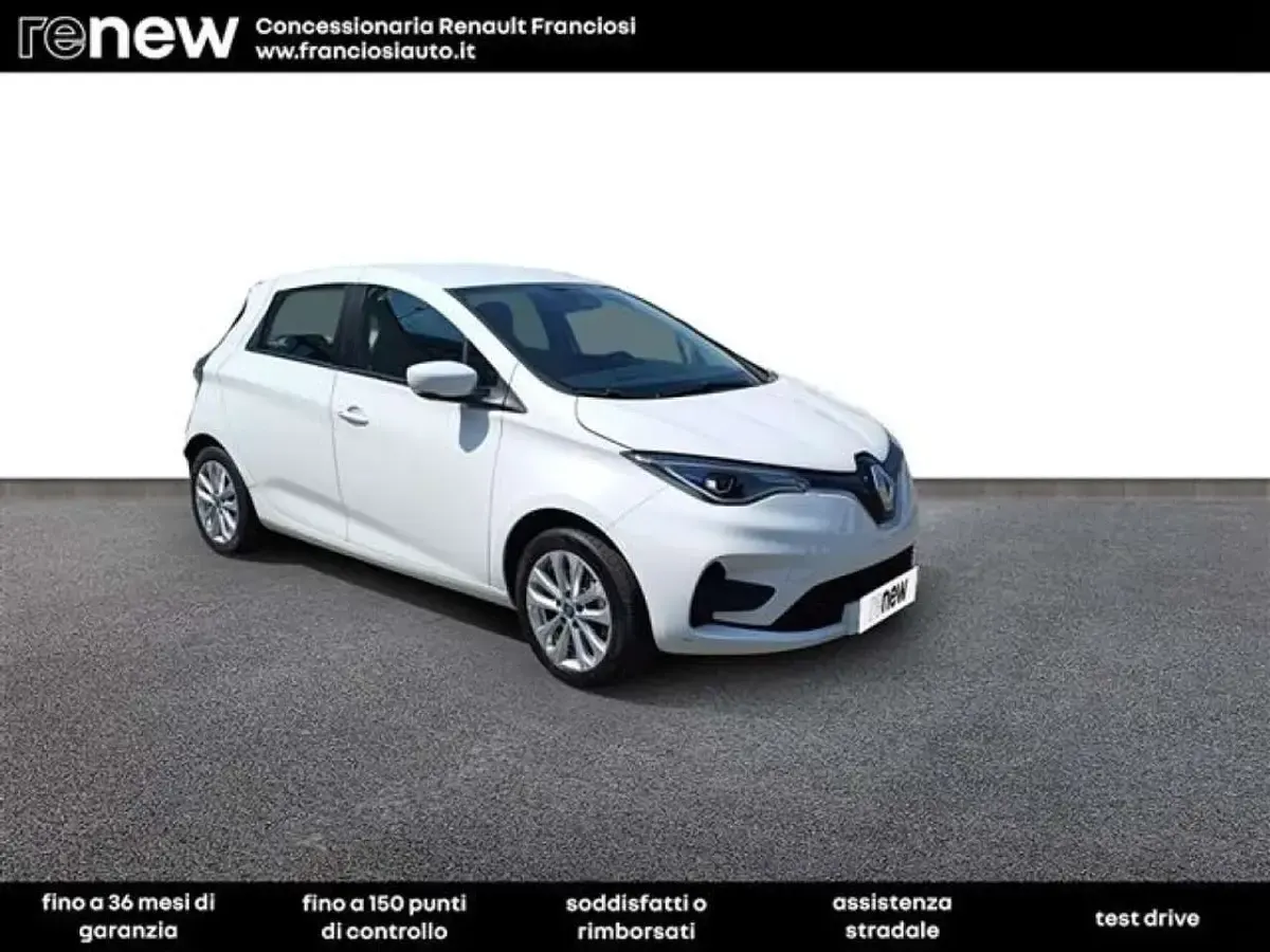 Usata Renault Zoe Zen 100 kW (136 CV) 2020 Bianco Utilitaria