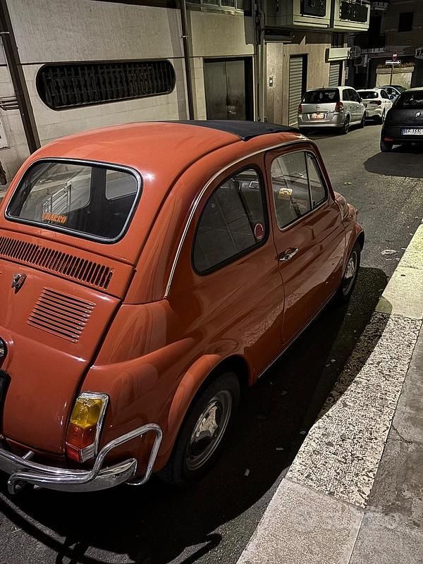Usata Fiat 500 1970 Rosso Berlina
