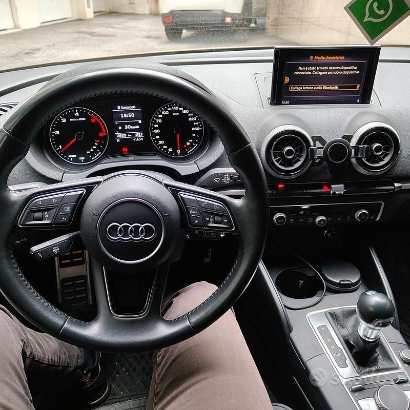 Usata Audi A3 116 CV (85 kW) 2018 Nero Berlina