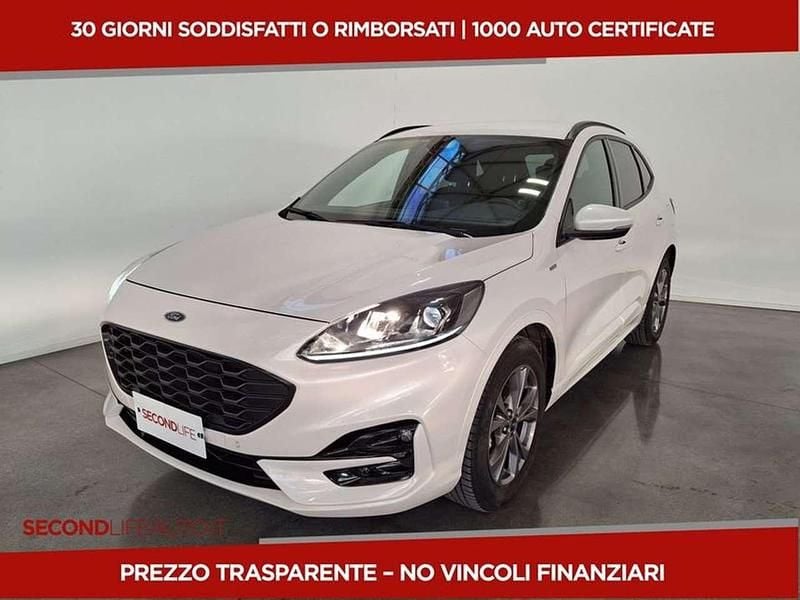 Bianco Usata 2022 Ford Kuga ST-Line SUV | 22.400 € (Buon prezzo) - Immagine 1/4