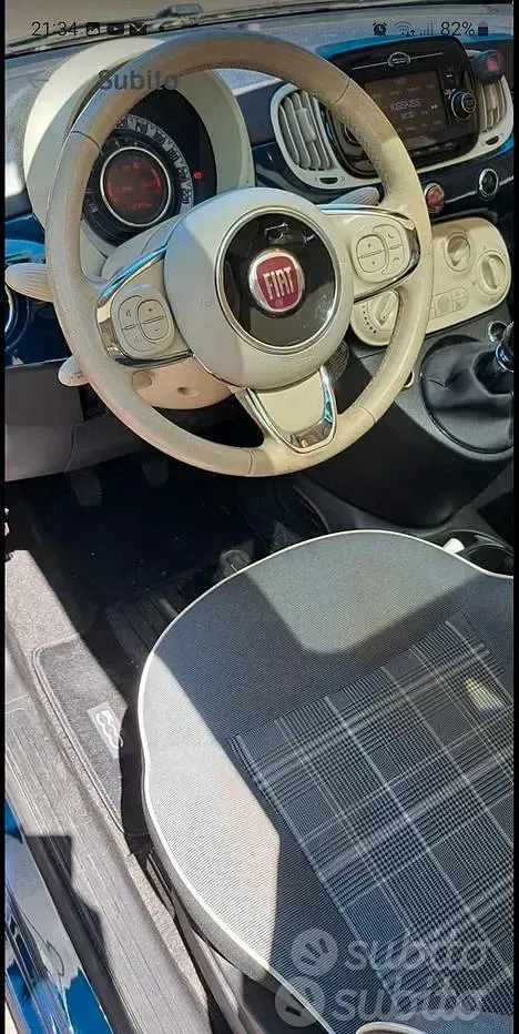 Usata Fiat 500 Lounge 2018 Blu Utilitaria