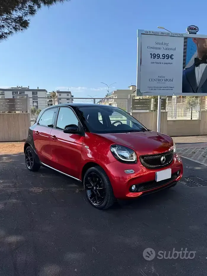 Usata Smart ForFour Prime 90 CV (66 kW) 2016 Rosso Utilitaria