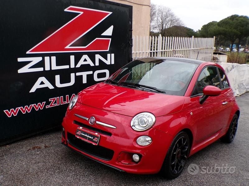 Usata Fiat 500S Sport 105 CV (77 kW) 2014 Rosso Cabrio