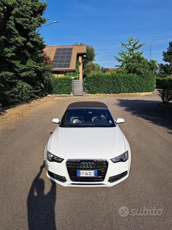 Usata Audi A5 Cabriolet 190 CV (139 kW) 2015 Bianco Cabrio